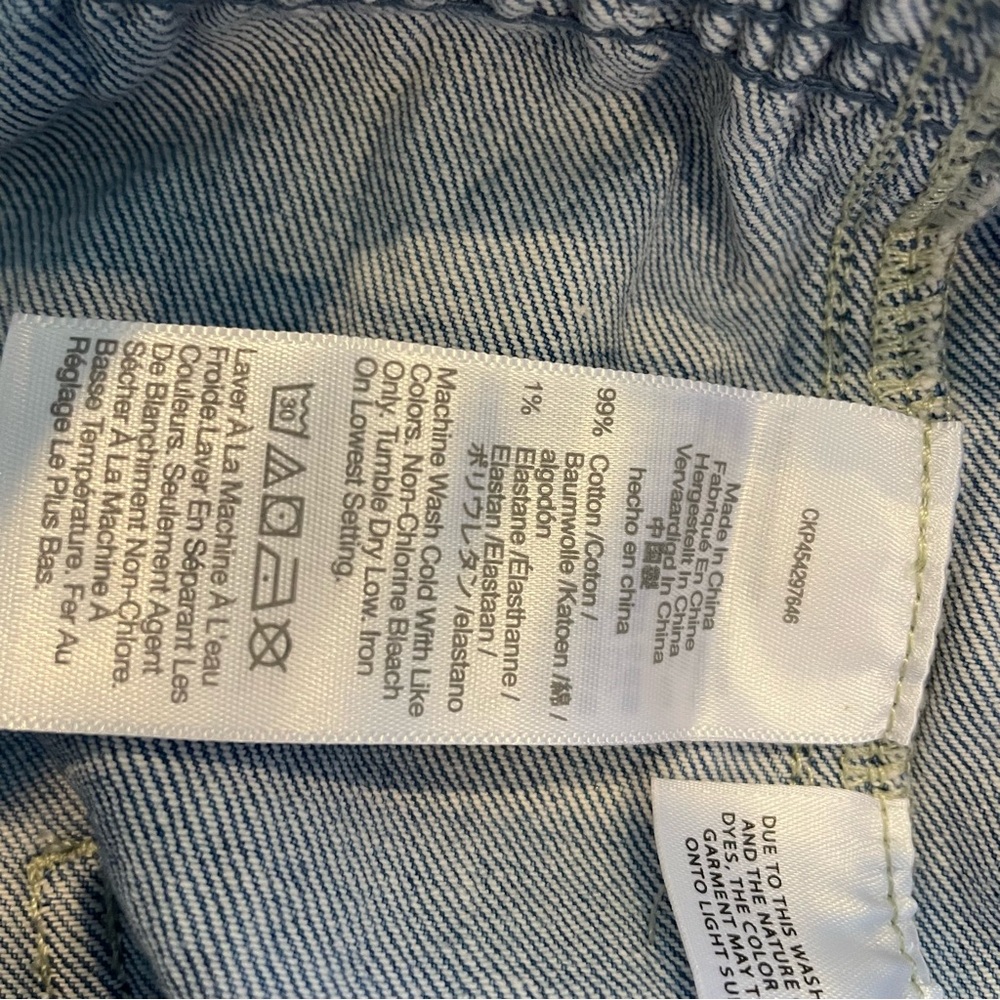 Madewell Denim Zip Smock-Waist Jumpsuit in Baisley Wash Size Large - Picture 14 of 15